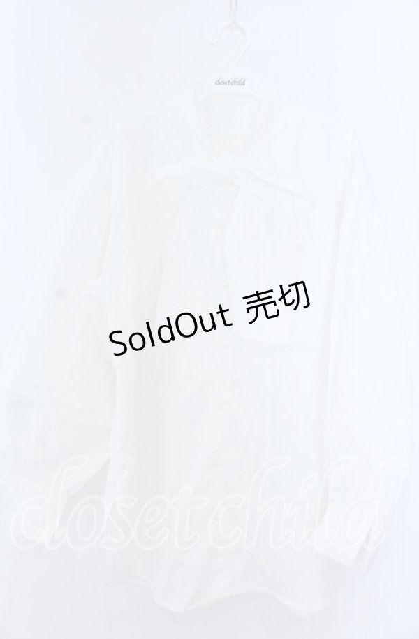 画像1: axes femme / ボリューム袖ボウタイブラウス  シロ O-25-11-07-039-AX-BL-IG-OS (1)