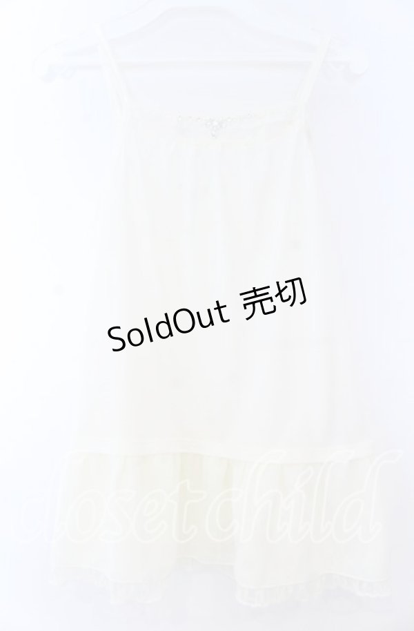 画像2: axes femme / キャミ付きニットトップス  オフ O-25-11-07-040-AX-TO-IG-OS (2)