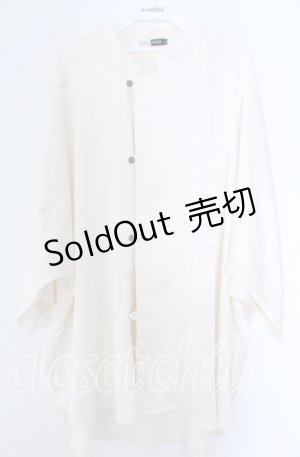 画像: AXES-X / チャイナドルマン半袖シャツ  オフ O-25-11-07-046-LO-OP-IG-OS