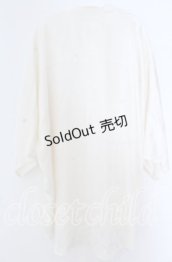 画像2: AXES-X / チャイナドルマン半袖シャツ  オフ O-25-11-07-046-LO-OP-IG-OS (2)