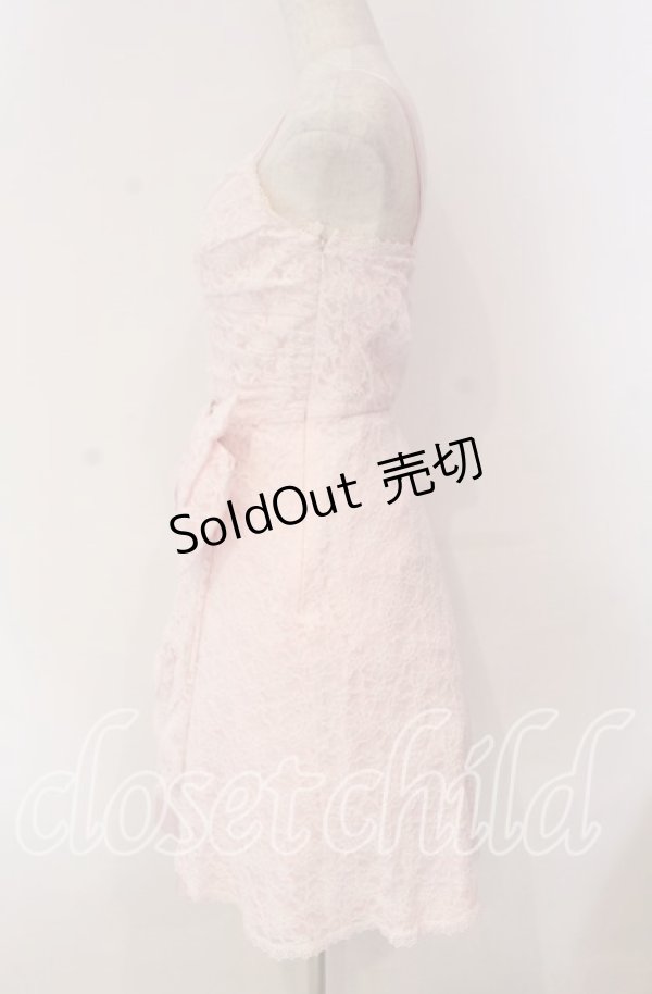 画像4: JESUS DIAMANTE / レーストリアノンワンピース 38 ピンク O-25-11-08-025-JE-OP-IG-OS (4)