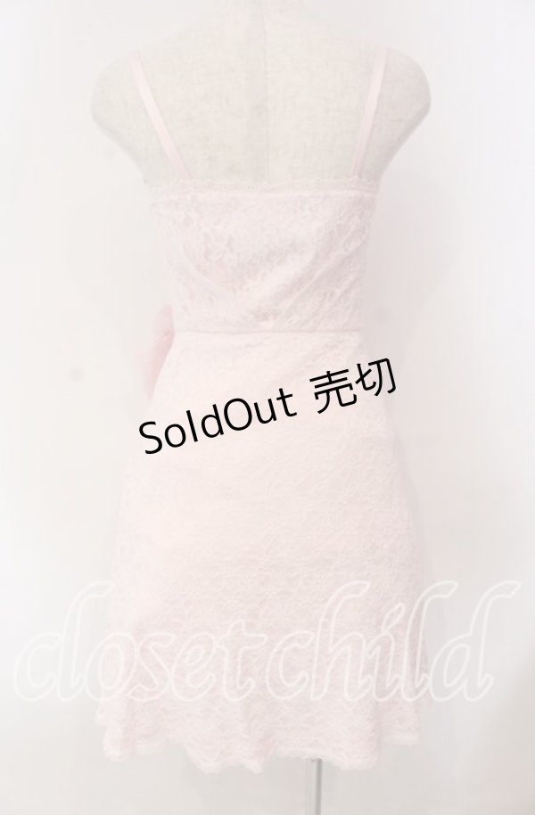 画像5: JESUS DIAMANTE / レーストリアノンワンピース 38 ピンク O-25-11-08-025-JE-OP-IG-OS (5)