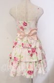 画像4: JESUS DIAMANTE / バックリボンミニーワンピ 38 ぼかし薔薇 ピンク O-25-11-08-028-JE-OP-IG-OS (4)
