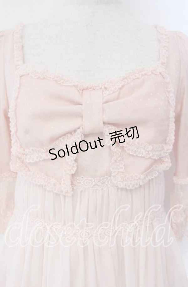 画像2: JESUS DIAMANTE / マリーワンピース 38 ピンク O-25-11-08-029-JE-OP-IG-OS (2)