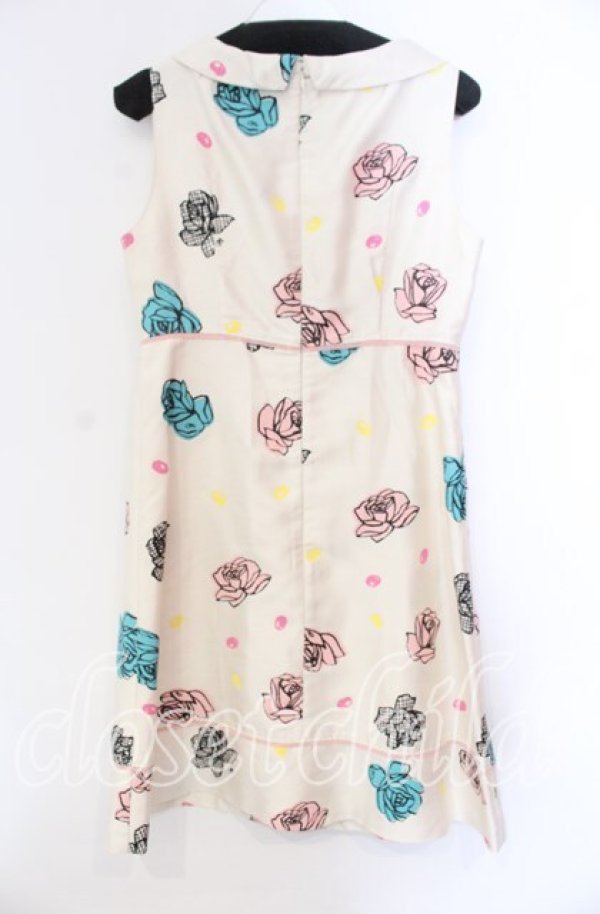 画像3: MILK / ローズプリントワンピース  アイボリー O-25-11-08-035-ML-OP-IG-ZT332 (3)
