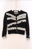 画像1: JESUS DIAMANTE / お嫁カーディガン  クロ×オフ O-25-11-08-038-JE-TO-IG-OS (1)
