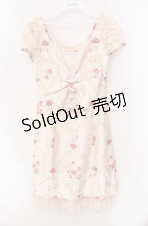 画像: JESUS DIAMANTE / 小悪魔リッツワンピース 40 オーナメント柄 ピンク O-25-11-08-044-JE-OP-IG-OS