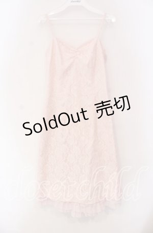 画像: JESUS DIAMANTE / バックリボンスペシャルレースワンピース 38 ピンク O-25-11-08-045-JE-OP-IG-OS