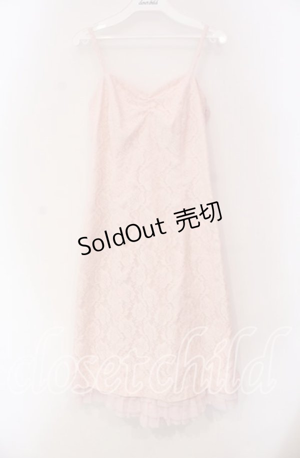 画像1: JESUS DIAMANTE / バックリボンスペシャルレースワンピース 38 ピンク O-25-11-08-045-JE-OP-IG-OS (1)