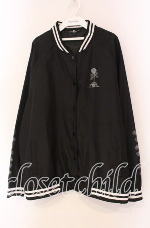 画像: NieR Clothing / NieR ROSE BLOUSON JACKET ジャケット  ブラック O-25-11-08-046-PU-JA-IG-OS