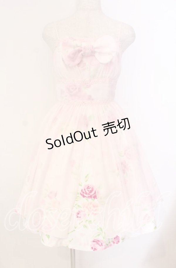 画像1: JESUS DIAMANTE / プリティエンジェルワンピース 38 ぼかし薔薇 ピンク O-25-11-08-005-JE-OP-IG-OS (1)