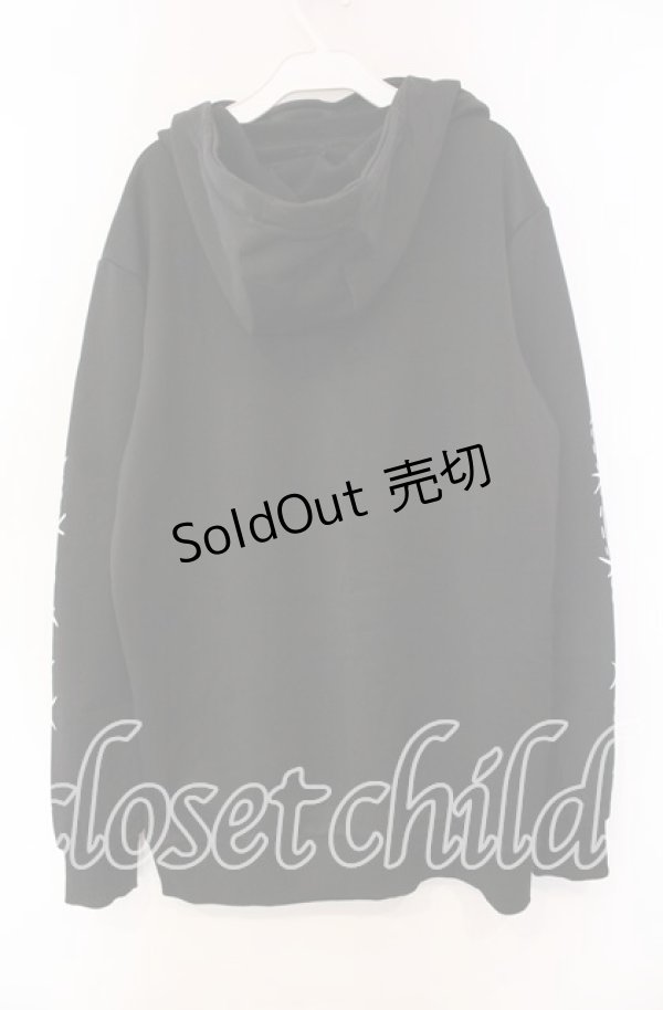 画像3: 【SALE】NieR CLOTHING / フード付き裏起毛トップス  ブラック×レッド O-25-11-08-047-PU-TO-IG-ZT401 (3)