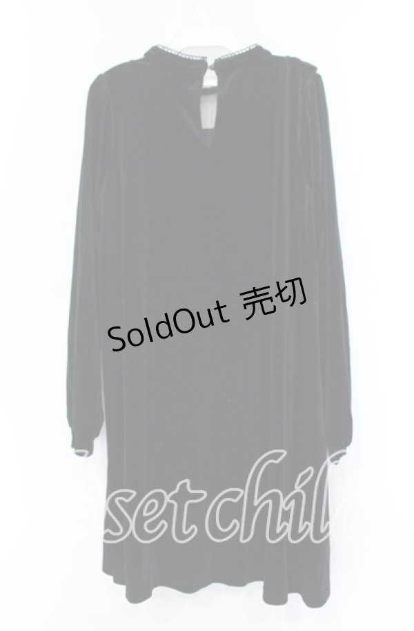 画像3: Amavel / 魔女っ子ベロアワンピース  クロ O-25-11-08-048-CA-OP-IG-OS (3)