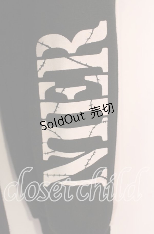 画像2: 【SALE】NieR CLOTHING / レイヤードフードパーカー  ブラック×ホワイト O-25-11-08-050-PU-TO-IG-ZT385 (2)