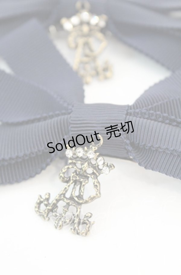 画像2: ALICE and the PIRATES / 多重リボンクリップ  ネイビー O-25-11-08-1051-PA-AC-OW-OS (2)