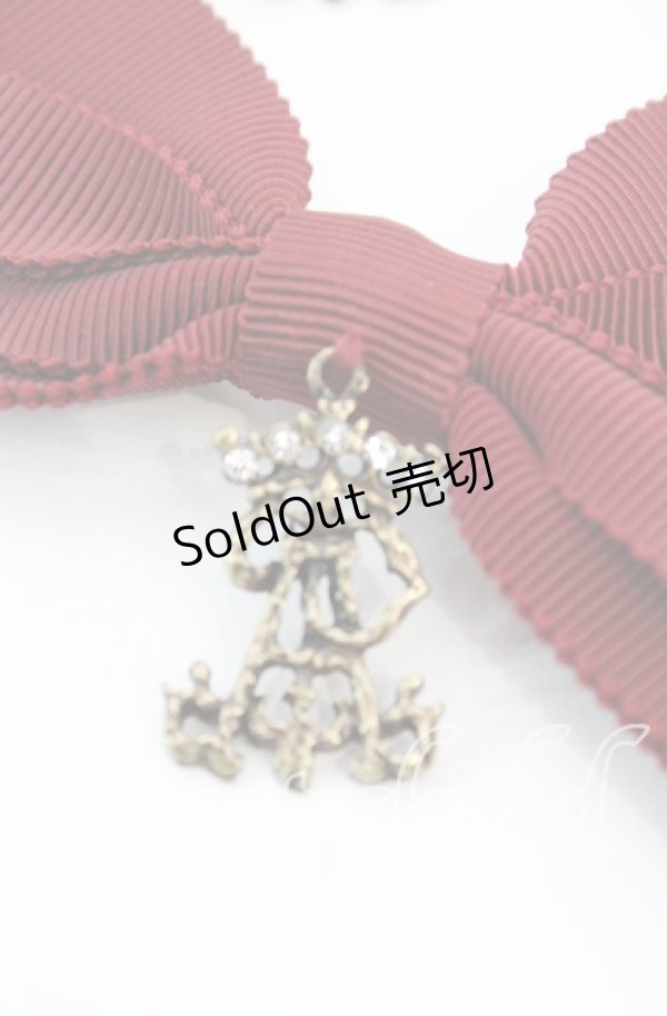 画像2: ALICE and the PIRATES / 多重リボンクリップ  ワイン O-25-11-08-1053-PA-AC-OW-OS (2)