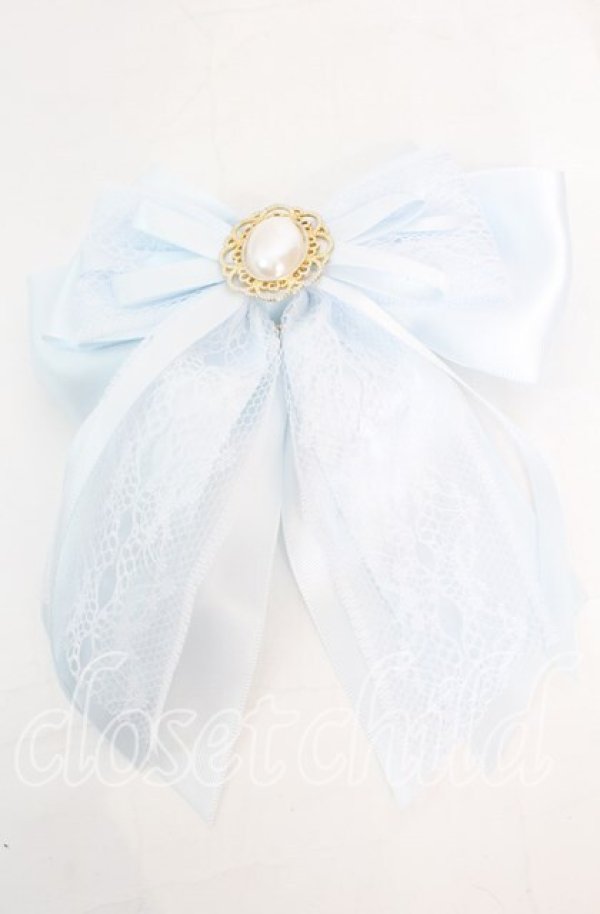 画像1: めぞんどばんび / sweet lacy*サックスブルー  サックスブルー O-25-11-08-1062-LO-AC-OW-ZT168-F007 (1)