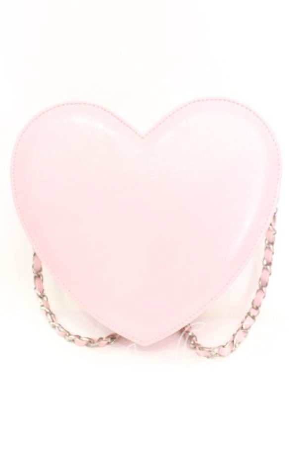 画像1: MILK / ミニハートチェーンBAG  ピンク O-25-11-08-1007-ML-BG-IG-ZT274 (1)