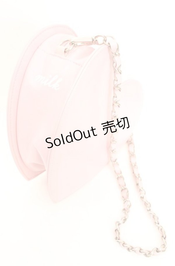 画像2: 【SALE】MILK / ミニハートチェーンBAG  ピンク O-25-11-08-1007-ML-BG-IG-ZT274 (2)