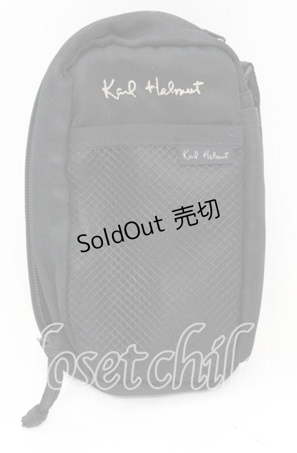 画像1: Karl Helmut / メッシュポーチ  クロ O-25-11-08-1009-EL-ZA-IG-OS (1)