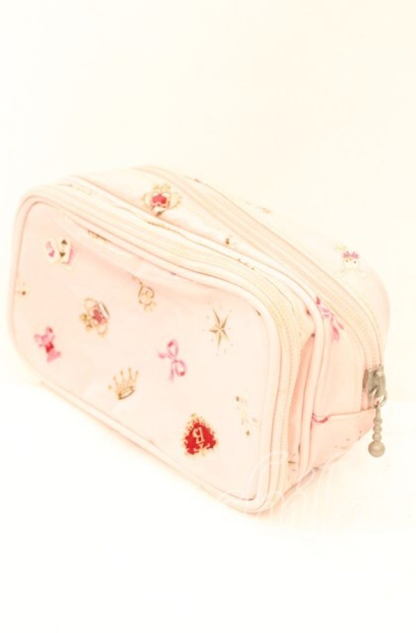 画像1: BABY,THE STARS SHINE BRIGHT / BABYモノグラム お化粧ポーチ  ピンク O-25-11-08-1010-BA-ZA-IG-OS (1)