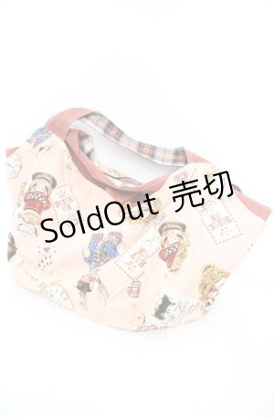 画像: PINK HOUSE / マッドハッタープリントバッグ  ピンク O-25-11-08-1012-LO-BG-IG-ZT