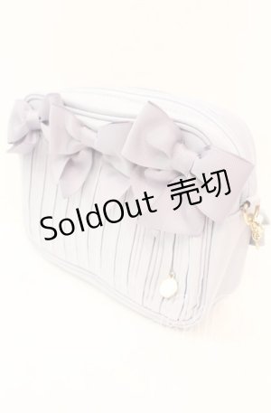 画像: Maison de FLEUR / リボンプリーツショルダーバッグ  サックス O-25-11-08-1015-LO-BG-IG-OS