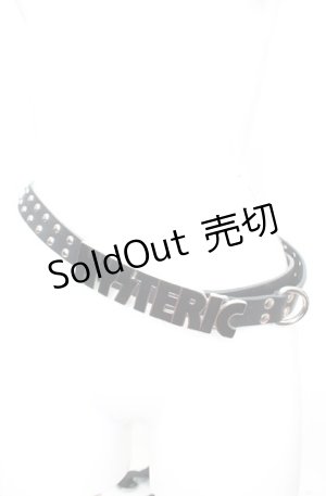 画像: HYSTERIC GLAMOUR / ロゴベルト  ブラック O-25-11-08-1018-PU-ZA-IG-OS