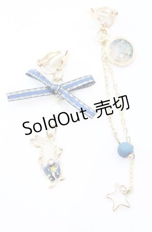 画像: Milky Rag / 星空うさぎのドロッピイヤリング   O-25-11-08-1021-LO-AC-IG-OS
