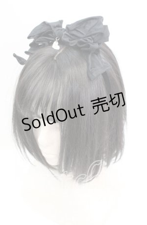 画像: MILK / ワイヤーリボンカチューシャ  クロ O-25-11-08-1003-ML-AC-IG-OS