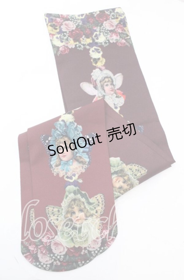 画像2: 【SALE】Morun x Muuna Stoik / Fairy girlsオーバーニー  ワイン O-25-11-08-1023-LO-ZA-IG-ZT171 (2)