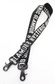 画像1: HYSTERIC GLAMOUR / ロゴジャガードショルダーストラップ  ブラック O-25-11-08-1024-PU-ZA-IG-ZT422-F002 (1)