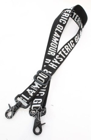 画像: HYSTERIC GLAMOUR / ロゴジャガードショルダーストラップ  ブラック O-25-11-08-1024-PU-ZA-IG-OS