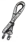 画像2: HYSTERIC GLAMOUR / ロゴジャガードショルダーストラップ  ブラック O-25-11-08-1024-PU-ZA-IG-ZT422-F002 (2)