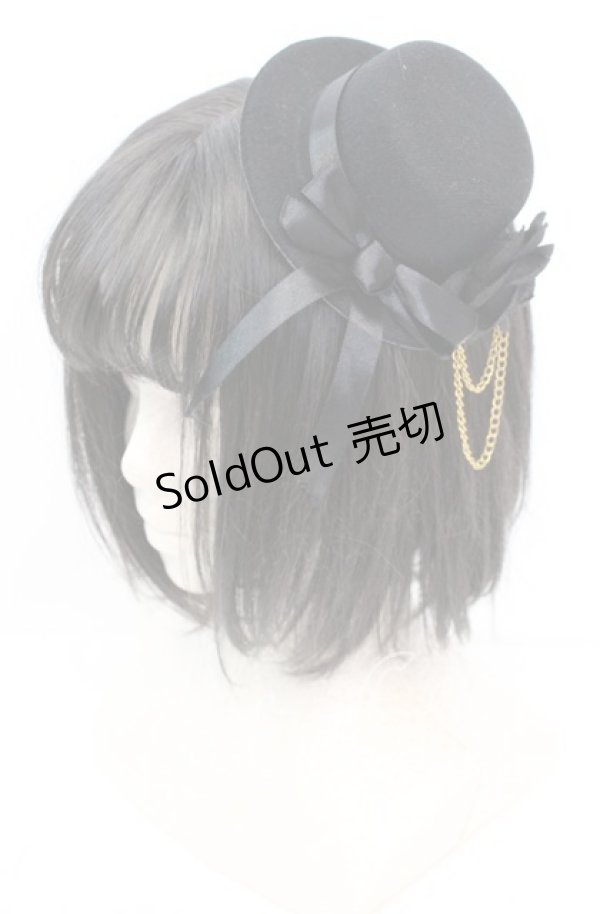 画像1: LOLITA他 / ミニハット  ブラック O-25-11-08-1025-LO-AC-IG-OS (1)