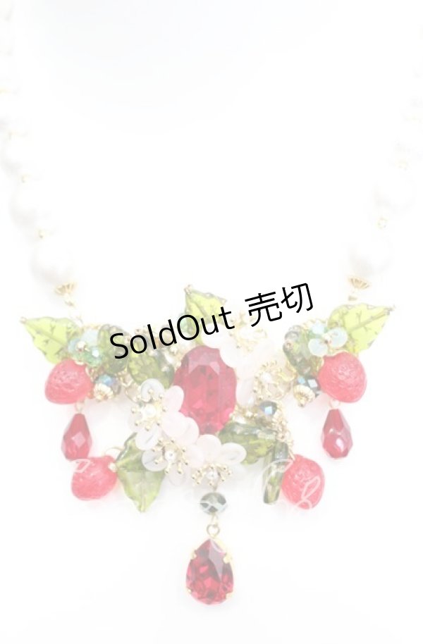 画像1: Atelier＊Silencio / ワイルドストロベリー　リトルレディネックレス  アカ O-25-11-08-1031-LO-AC-OW-OS (1)