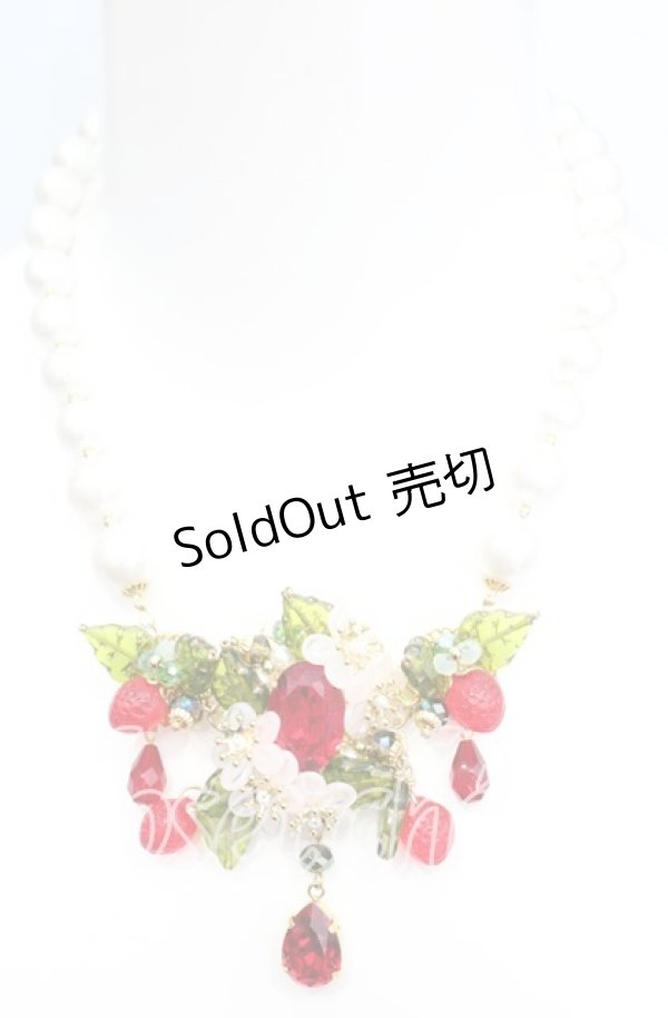 画像2: Atelier＊Silencio / ワイルドストロベリー　リトルレディネックレス  アカ O-25-11-08-1031-LO-AC-OW-OS (2)