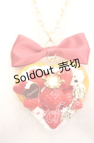 画像: チェルシィ / いちごクリームハートパイネックレス   O-25-11-08-1033-LO-AC-OW-OS