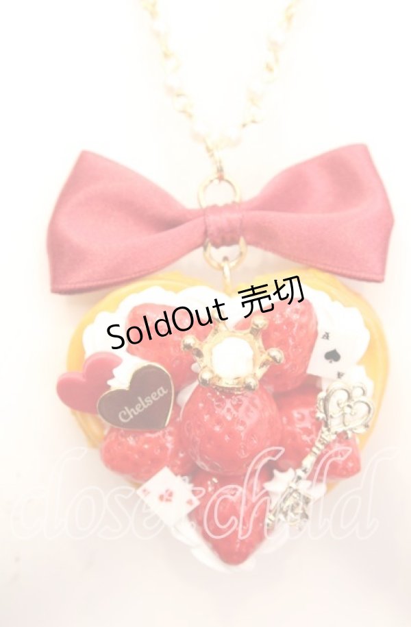 画像1: チェルシィ / いちごクリームハートパイネックレス   O-25-11-08-1033-LO-AC-OW-OS (1)