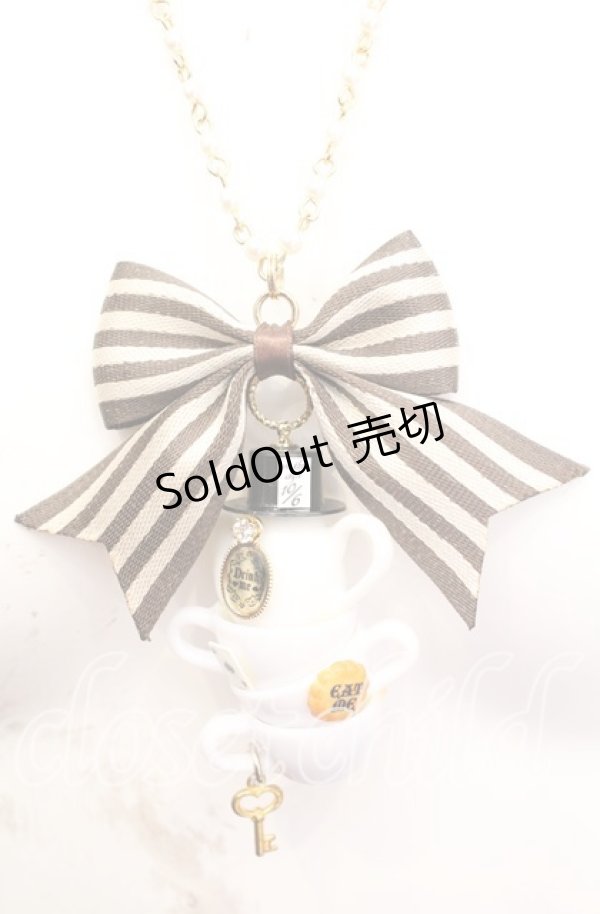 画像1: チェルシィ / Alice's mad tea partyネックレス  シロ O-25-11-08-1034-LO-AC-OW-OS (1)