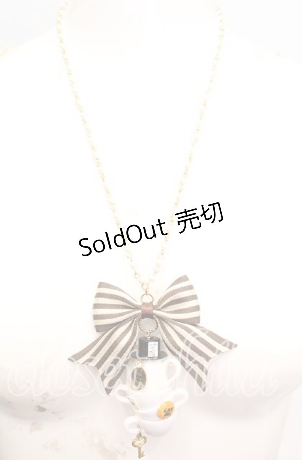 画像2: チェルシィ / Alice's mad tea partyネックレス  シロ O-25-11-08-1034-LO-AC-OW-OS (2)