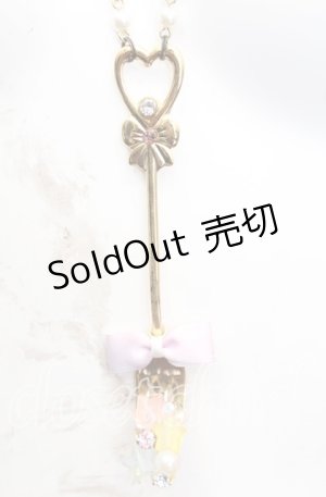 画像: Pinky Magic / ハートフォークネックレス  ゴールド O-25-11-08-1039-LO-AC-OW-OS