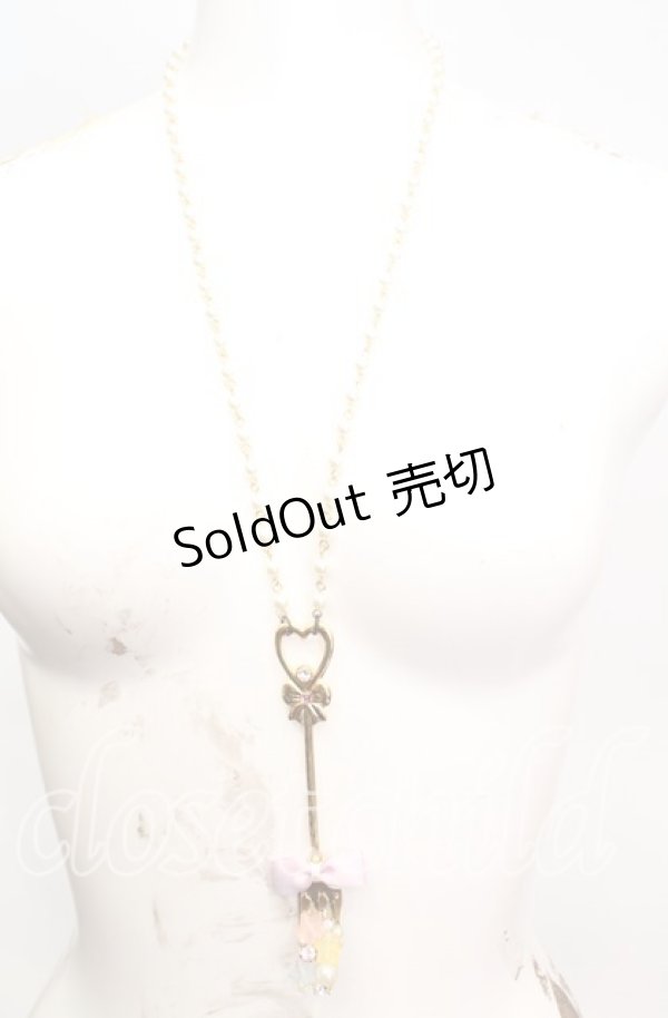 画像2: Pinky Magic / ハートフォークネックレス  ゴールド O-25-11-08-1039-LO-AC-OW-OS (2)