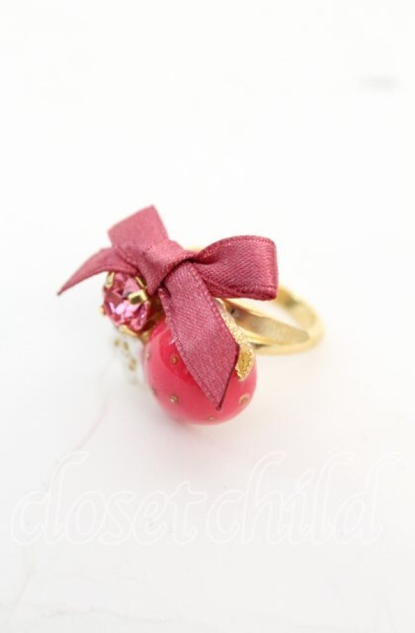 画像1: Pinky Magic / いちごリボンリング  アカ O-25-11-08-1045-LO-AC-OW-ZT422-F002 (1)