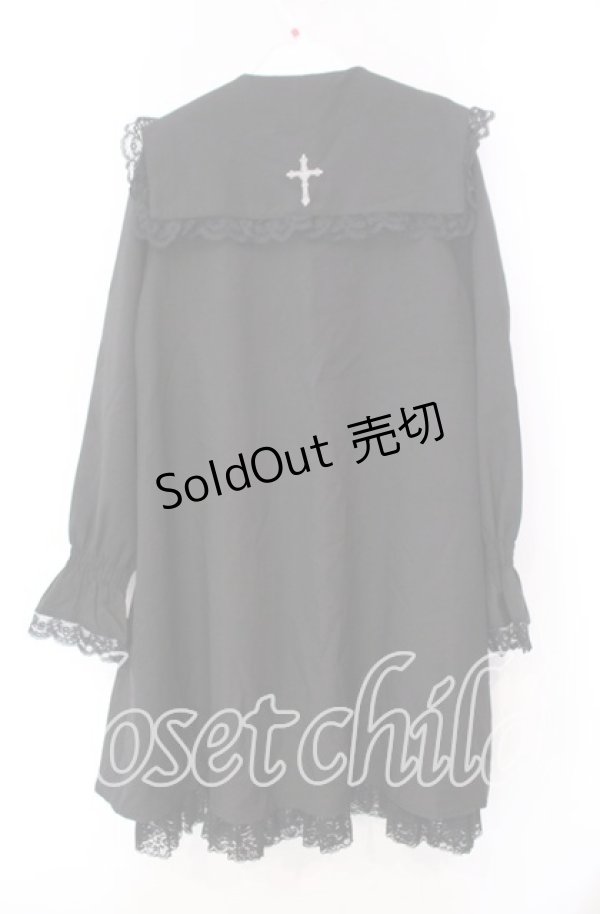 画像3: Amavel / RosaryレースフリルAラインワンピース  クロ O-25-11-08-051-CA-OP-IG-OS (3)