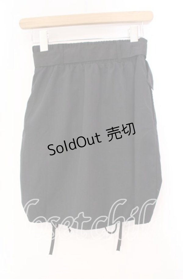 画像3: NieR Clothing /ACK ROSE ARRANGE SKIRT【ベルト付き】スカート  ブラック O-25-11-08-053-PU-SK-IG-OS (3)