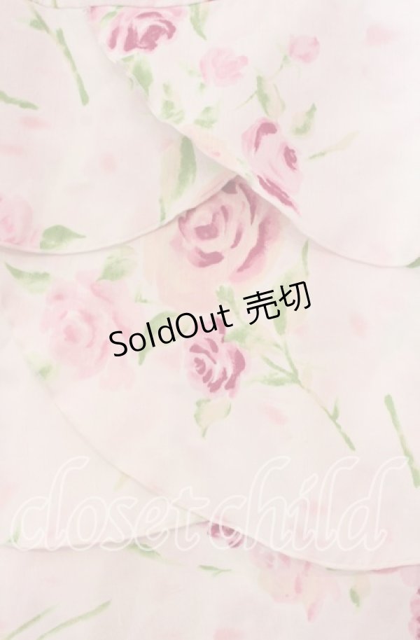 画像2: JESUS DIAMANTE / プリティ花びらスカート 38 ぼかし薔薇 ピンク O-25-11-08-054-JE-SK-IG-OS (2)