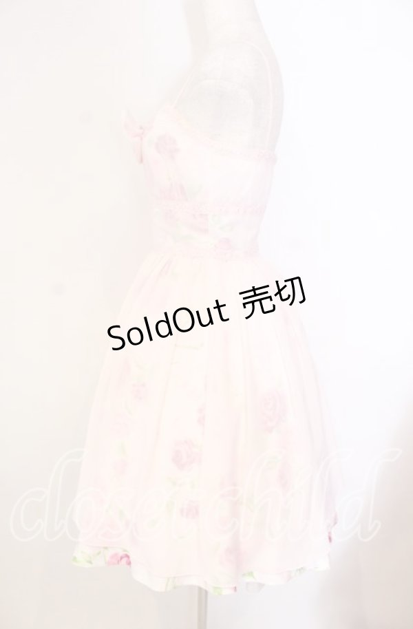 画像4: JESUS DIAMANTE / プリティエンジェルワンピース 38 ぼかし薔薇 ピンク O-25-11-08-005-JE-OP-IG-OS (4)