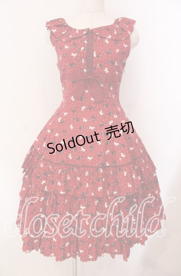 画像1: Beth / フリルカラーワンピース  アカ O-25-11-08-006-CL-OP-IG-OS (1)