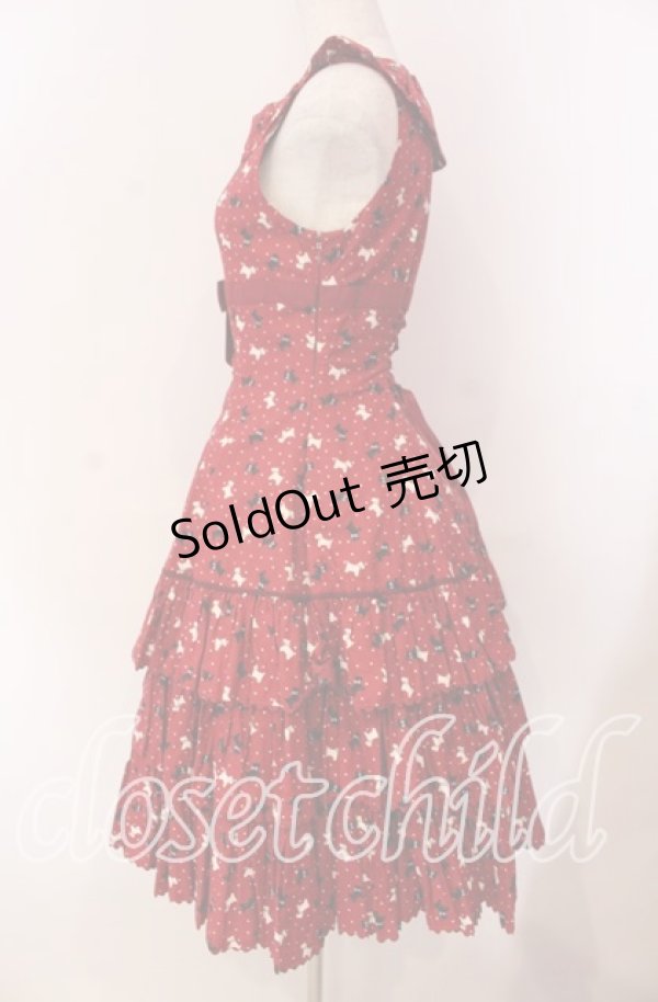 画像3: Beth / フリルカラーワンピース  アカ O-25-11-08-006-CL-OP-IG-OS (3)